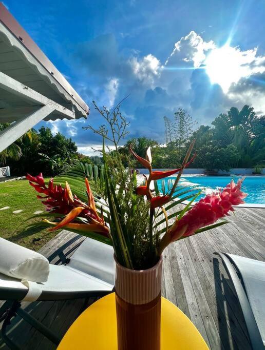 לה גוסייר Spacieuse Villa Corossol Avec Piscine Et Jeux Exterieurs מראה חיצוני תמונה